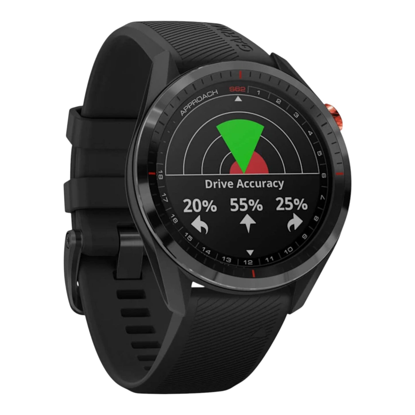 GARMIN - Approach® S62 Bundle Céramique noir avec bracelet noir Pack - 010-02200-02