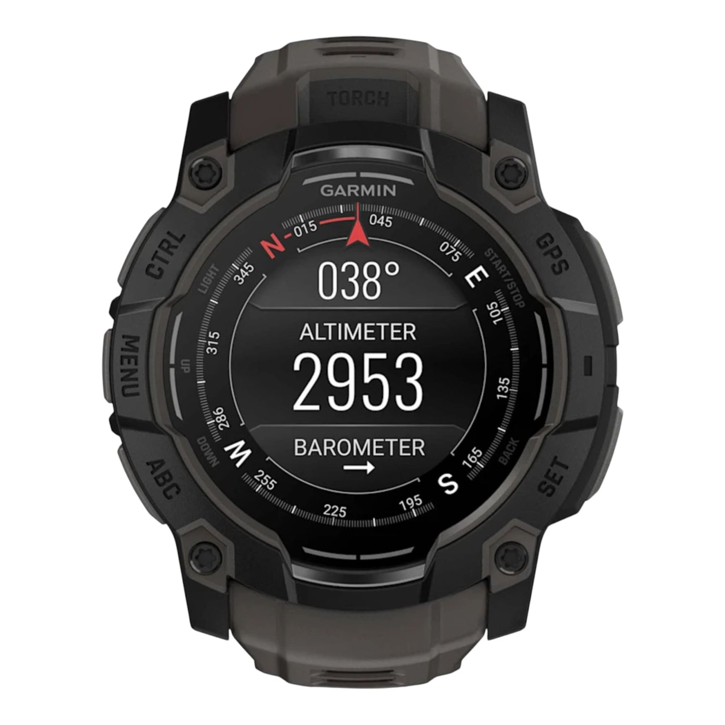GARMIN - Instinct® 3 – 50 mm - AMOLED  Noir avec bracelet gris charbon - 010-03020-00