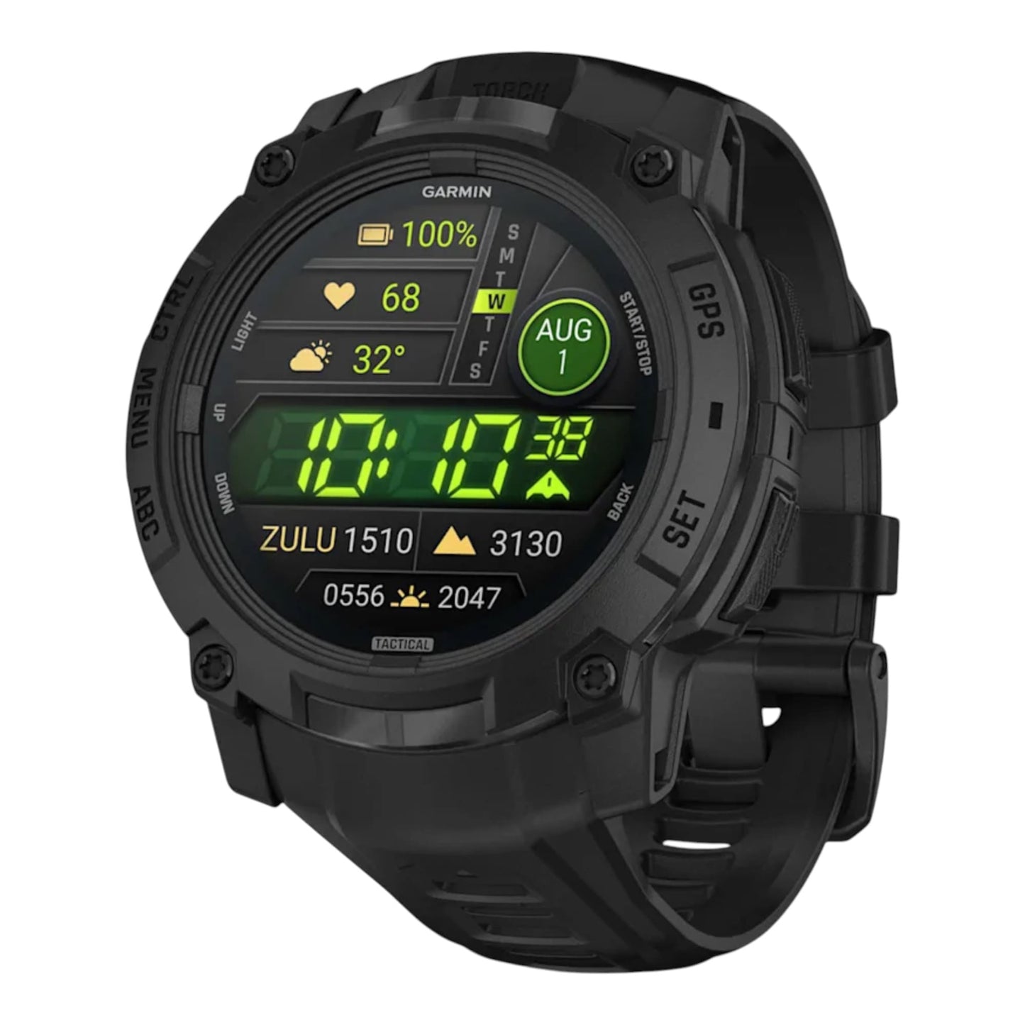 GARMIN -Instinct® 3 -  50 mm, AMOLED, Tactical Edition  Noire avec bracelet noir - 010-03020-50