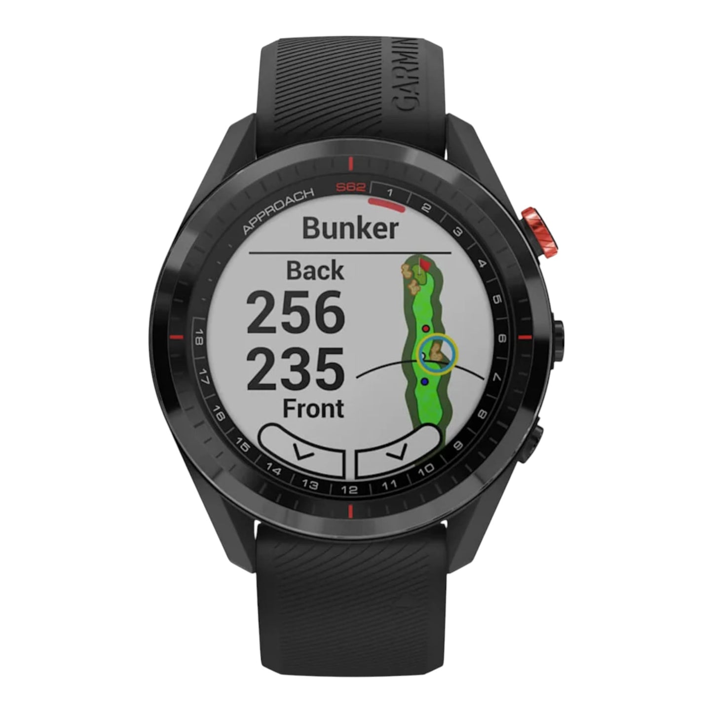 GARMIN - Approach® S62 Bundle  Céramique noir avec bracelet noir Pack  - 010-02200-02
