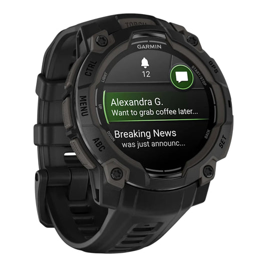 GARMIN - Instinct® 3 – 45 mm - AMOLED  Noir avec bracelet noir - 010-02936-00