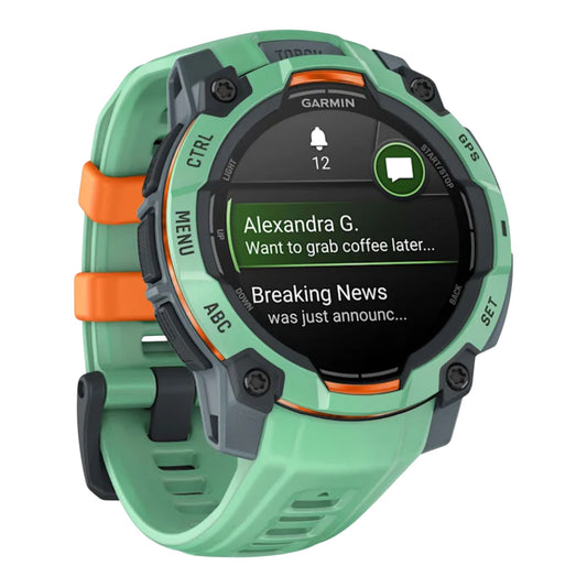 GARMIN - Instinct® 3 – 45 mm - AMOLED  Vert d'eau avec bracelet vert d'eau -010-02936-01