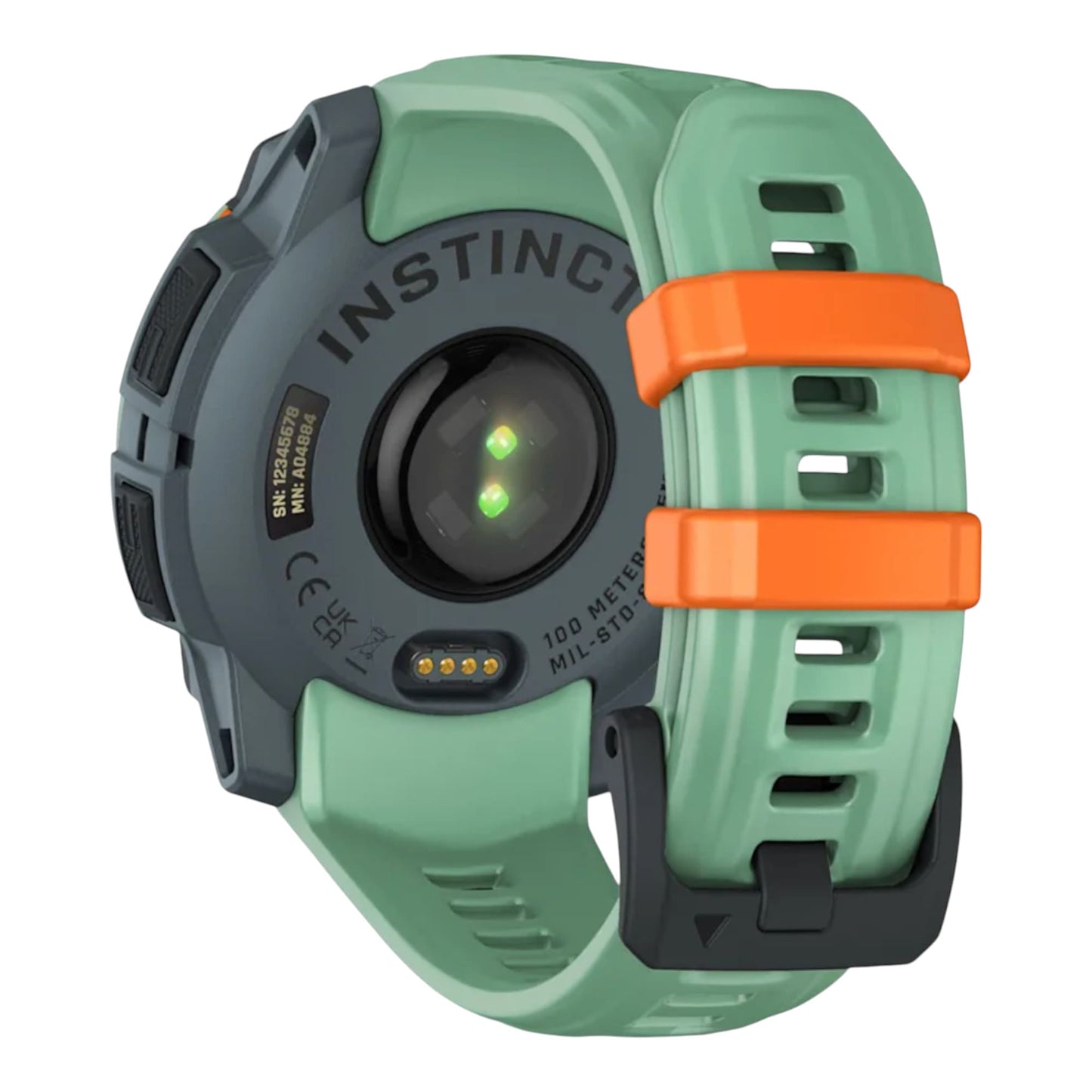 GARMIN - Instinct® 3 – 45 mm - AMOLED  Vert d'eau avec bracelet vert d'eau -010-02936-01