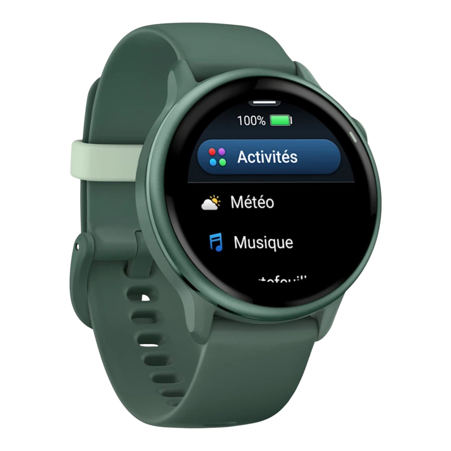 GARMIN - vívoactive® 6  Metallic Jasper Green avec bracelet vert sapin - 010-02985-02
