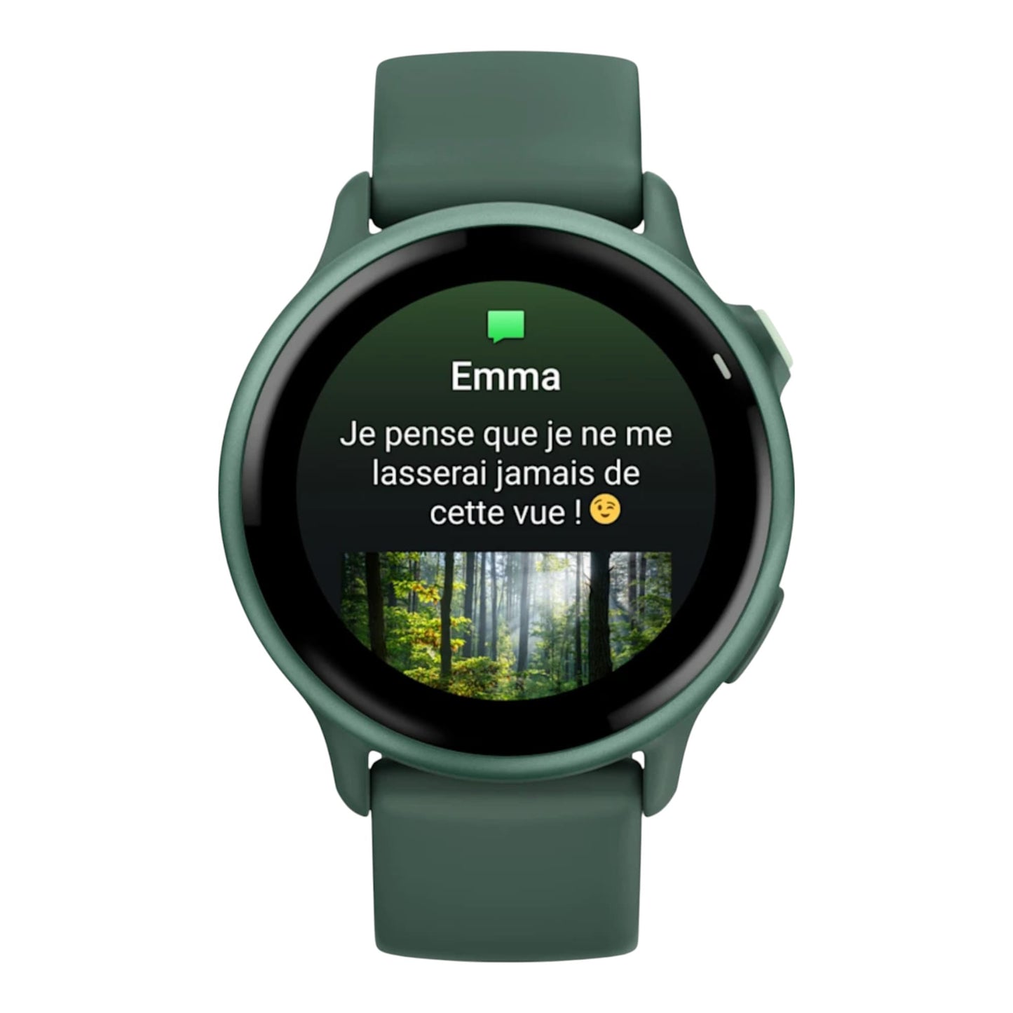 GARMIN - vívoactive® 6  Metallic Jasper Green avec bracelet vert sapin - 010-02985-02
