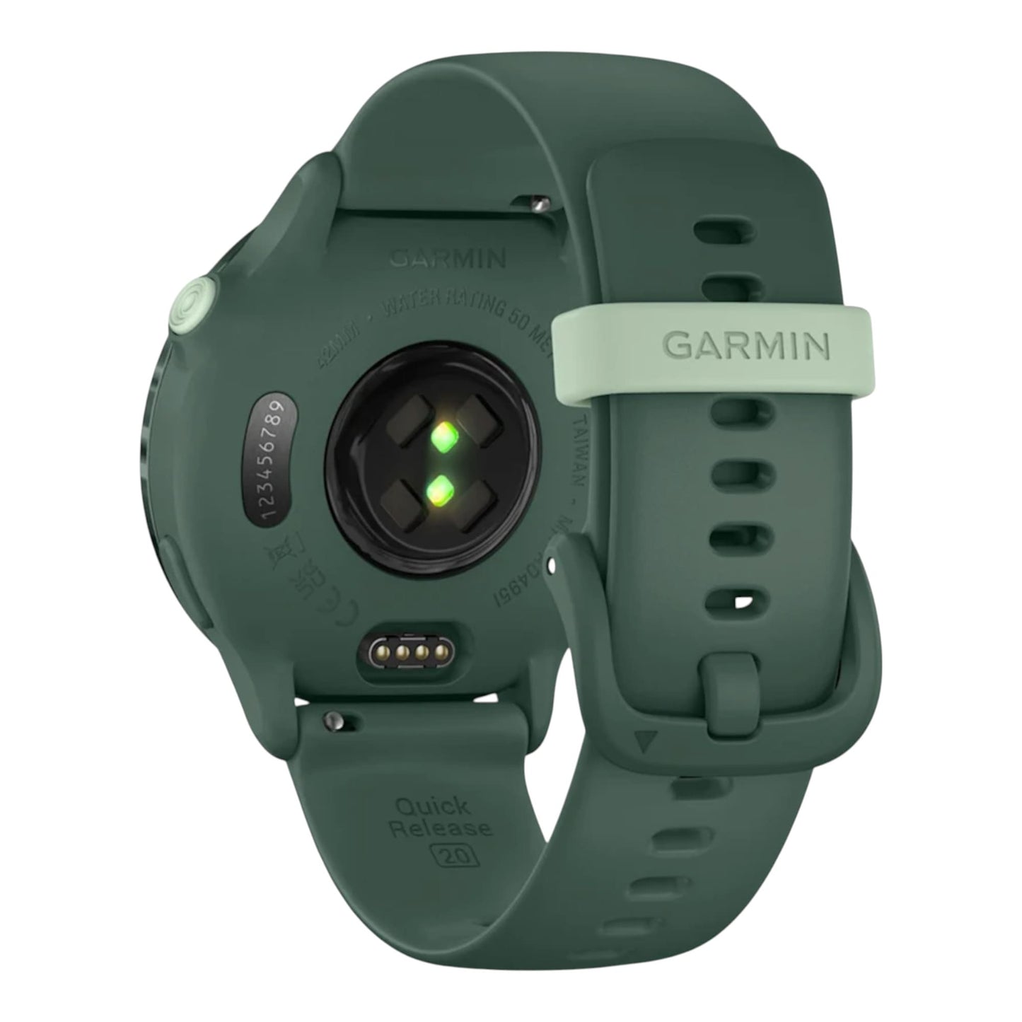 GARMIN - vívoactive® 6  Metallic Jasper Green avec bracelet vert sapin - 010-02985-02