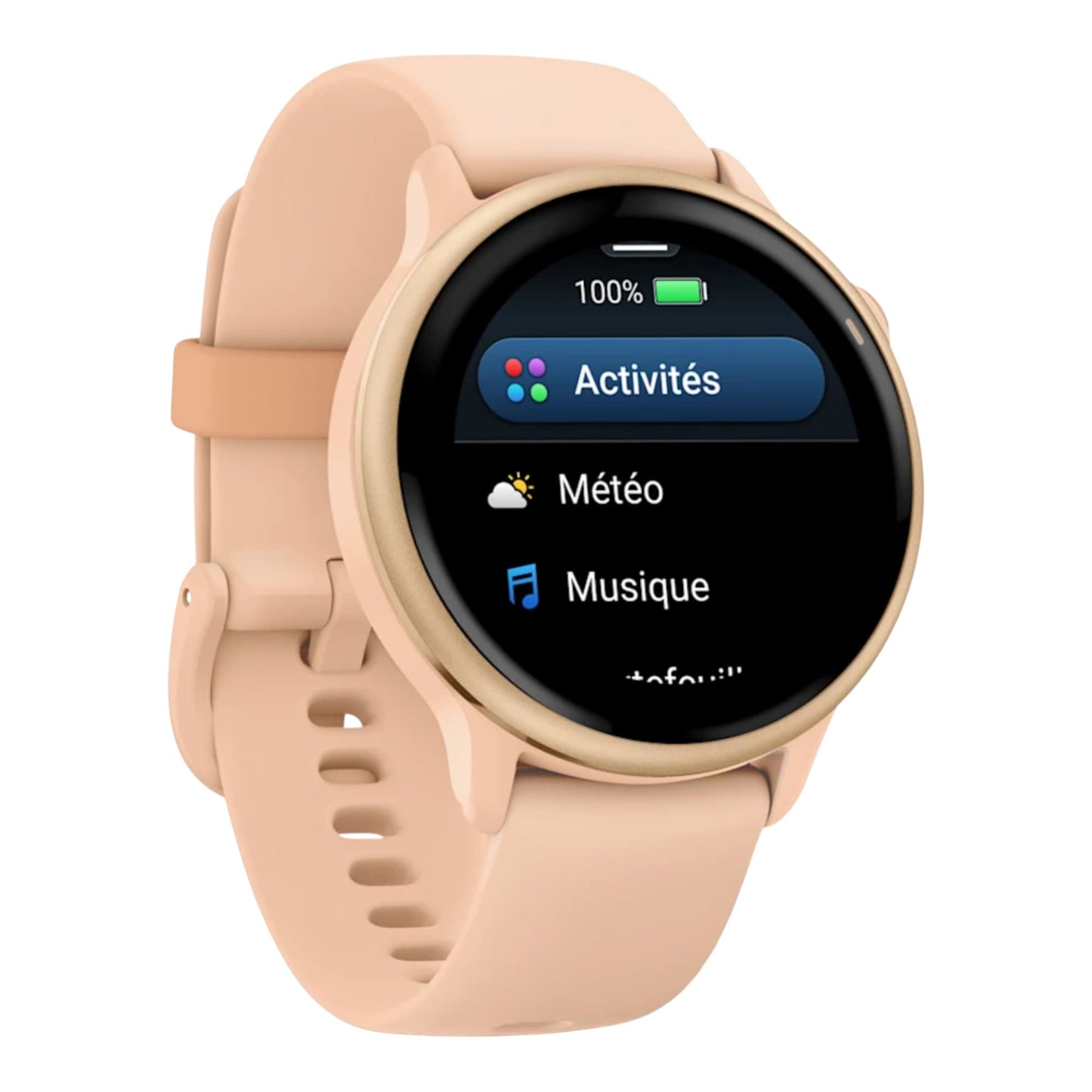 GARMIN - vívoactive® 6  Metallic Pink Dawn avec bracelet rose pêche - 010-02985-03