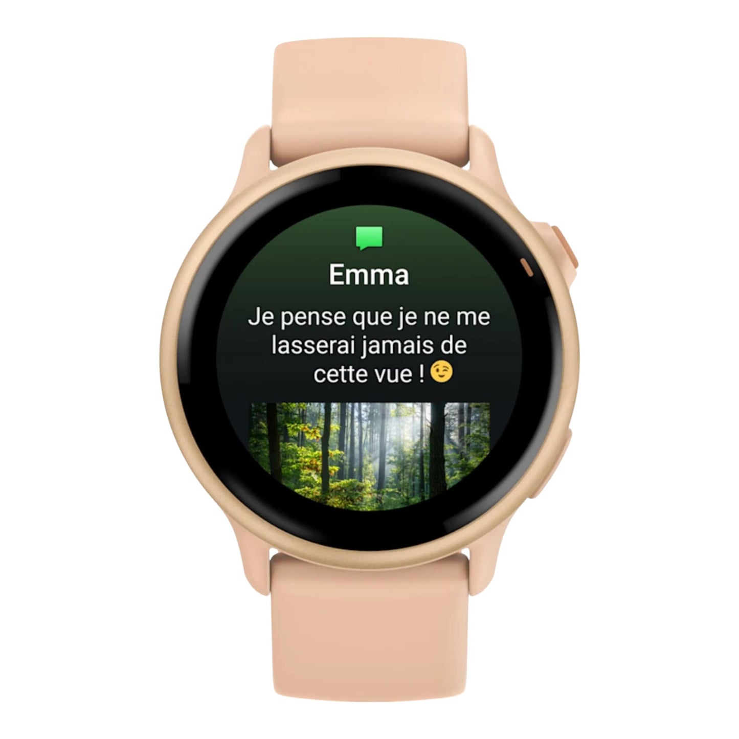 GARMIN - vívoactive® 6  Metallic Pink Dawn avec bracelet rose pêche - 010-02985-03