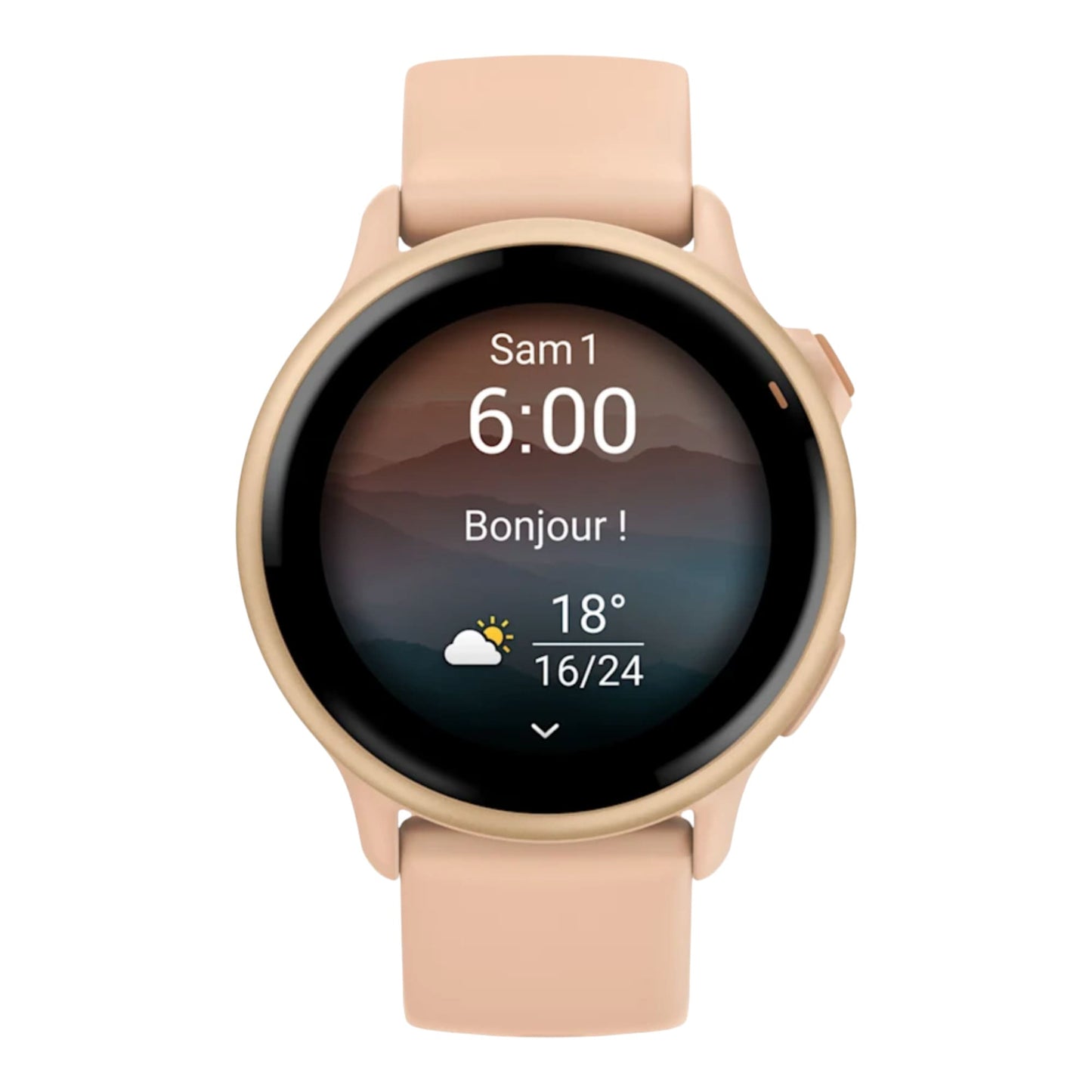 GARMIN - vívoactive® 6  Metallic Pink Dawn avec bracelet rose pêche - 010-02985-03