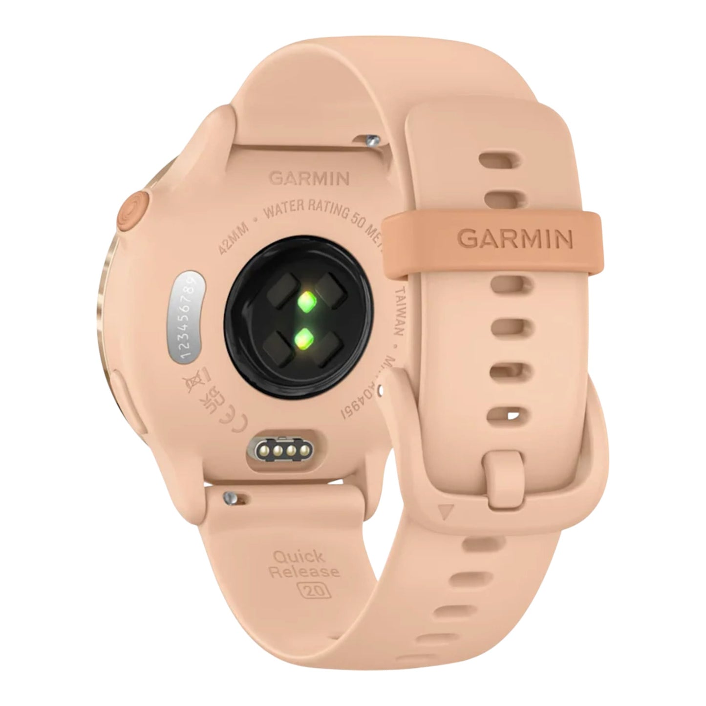 GARMIN - vívoactive® 6  Metallic Pink Dawn avec bracelet rose pêche - 010-02985-03
