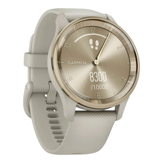 GARMIN - vívomove® Trend  Cream Gold avec bracelet silicone lin - 010-02665-02