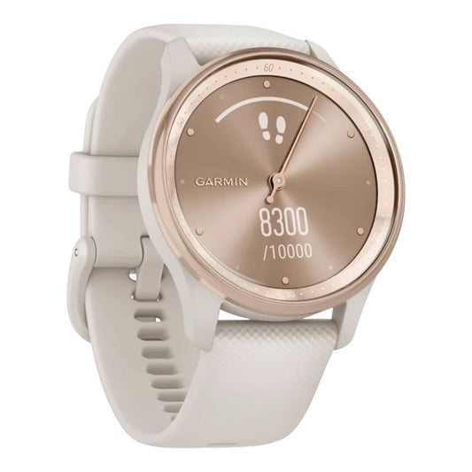 GARMIN -vívomove® Trend  Peach Gold avec bracelet silicone ivoire - 010-02665-01