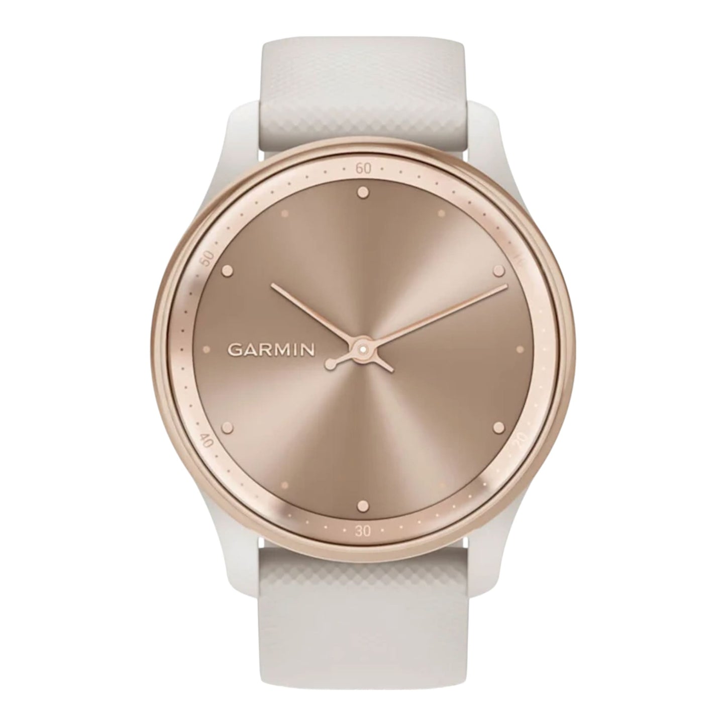 GARMIN -vívomove® Trend  Peach Gold avec bracelet silicone ivoire - 010-02665-01